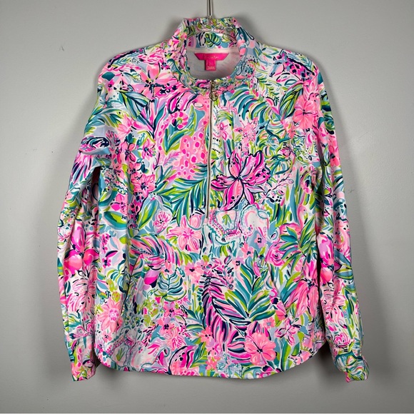 Lilly Pulitzer Skipper Popover Lilly’s Favorite Things Large Sweatshirt - Picture 1 of 8
